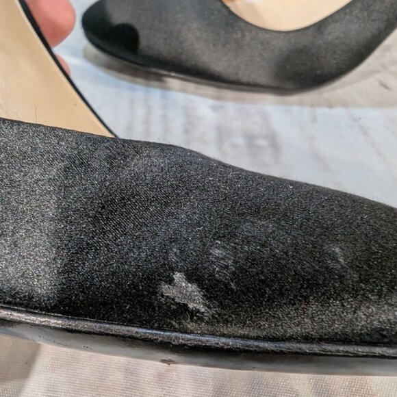 Prada Women's US 7.5 Black Suede Leather Round Toe Slip-On Stiletto Pump Heel - Picture 8 of 10